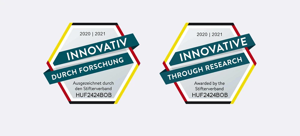 Awarded the research seal 'Innovative through research'